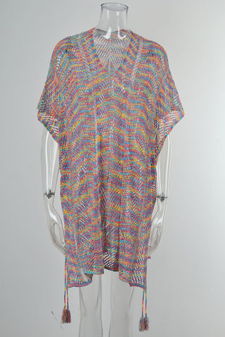 Summer Vibrant Knit Cover-Up