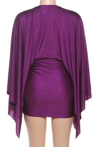 Draped Front Casual Dress