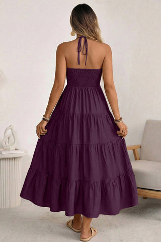 Halter Neck Maxi Dress