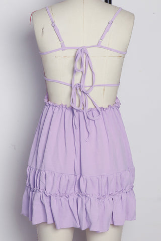Ruffle Trim Summer Cami Dress