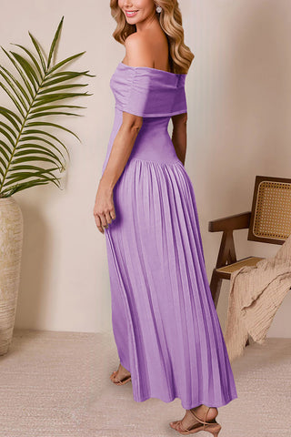 Elegant Off-Shoulder Maxi Dress