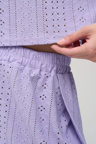 Eyelet Crop Top and Short Set