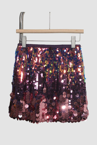 Sequin Embellished Mini Skirt