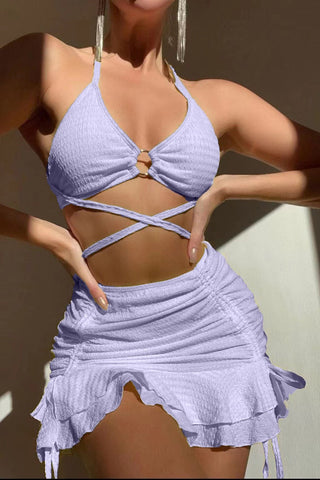 Stylish Strappy Bikini Set