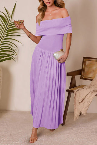 Elegant Off-Shoulder Maxi Dress