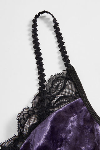 Lace Trim Corset Tank Top