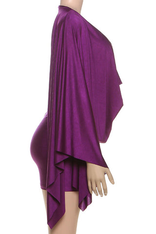 Draped Front Casual Dress