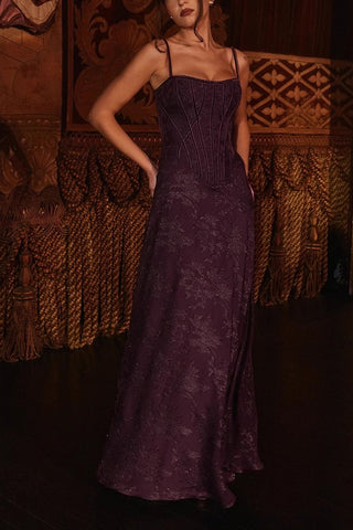 Evening Gown with Corset Detailing