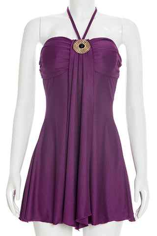 Elegant Strapless Casual Dress