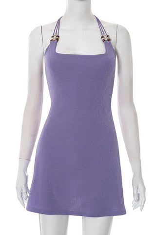 Strappy Halter Casual Dress