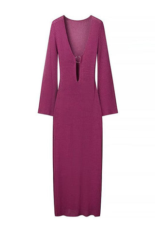 Elegant V-Neck Casual Dress