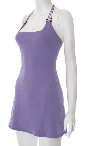 Strappy Halter Casual Dress