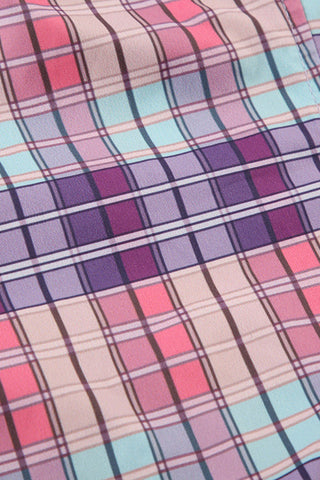 Strapless Plaid Bustier Top