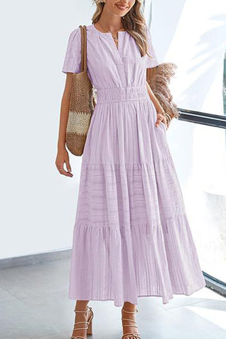 Bohemian Dress with Flowy Details