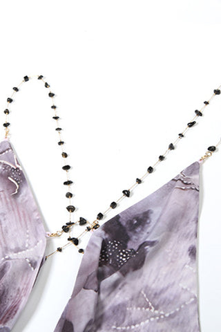 Ruched Crossover Casual Dress