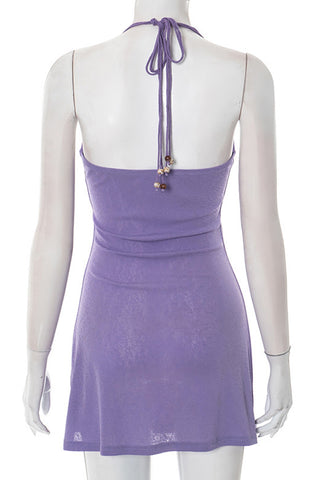 Strappy Halter Casual Dress