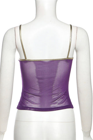 Bow-Accented Sheer Camisole