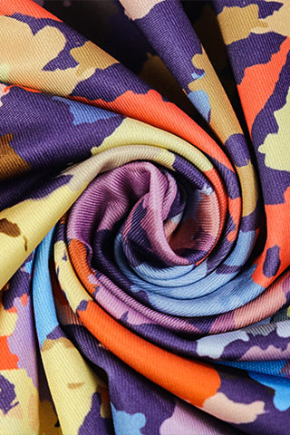 Sleeveless Maxi Dress with Artistic Print