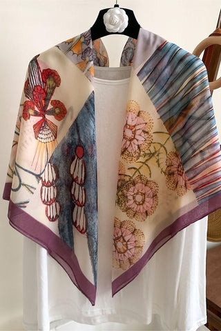 Vintage-Inspired Patchwork Scarf