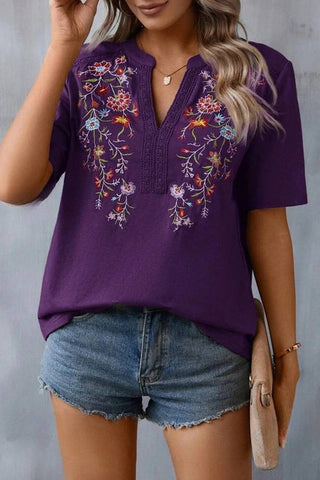 Floral Detail T-Shirt