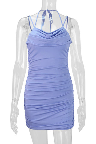Strappy Ruched Casual Dress