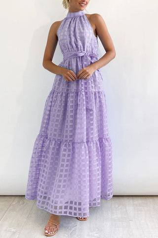 Halter Neck Casual Maxi Dress