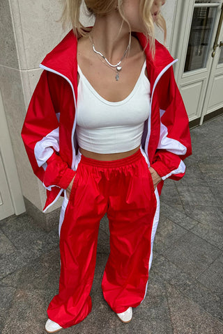 Chic Two-Piece Pants Set with Stripe Detail