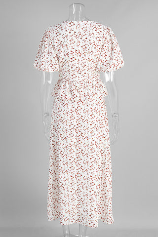 Floral Wrap Maxi Dress for Vacations