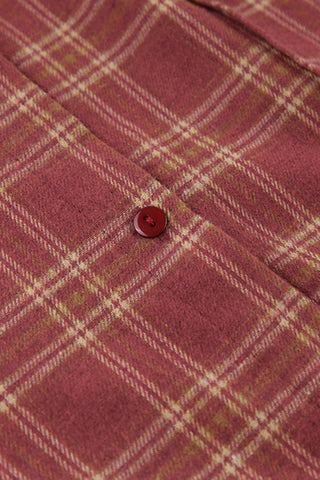 Oversized Plaid Blouse