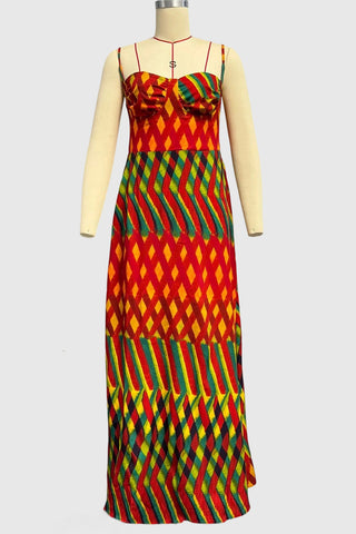 Geometric Pattern Casual Dress