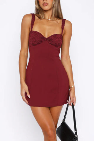 Sleeveless Mini Evening Dress