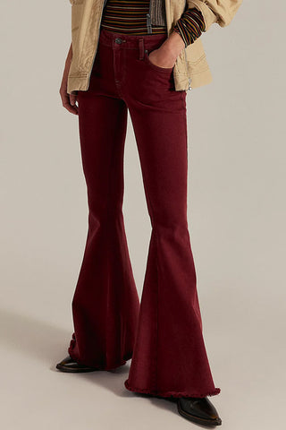 Stylish Wide-Leg Flare Jeans