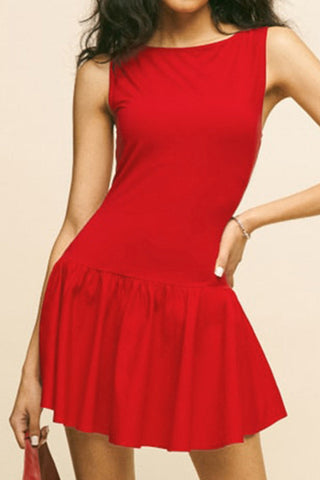 Sleeveless Flared Casual Dress