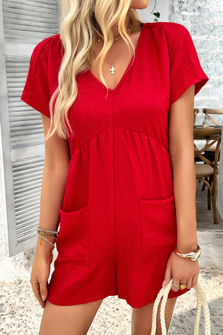 Open Back Draped Romper