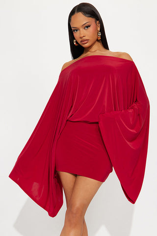 Off-The-Shoulder Skirt Set