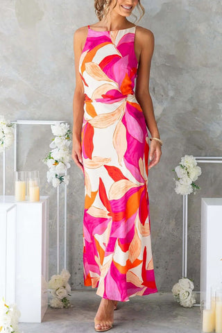Floral Pattern Maxi Dress