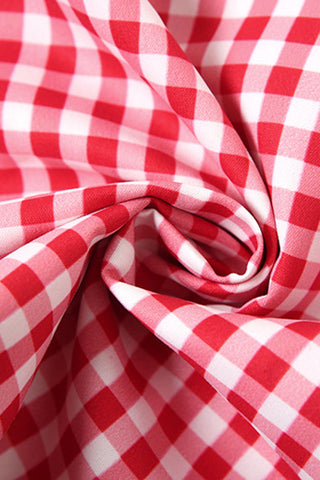 Charming Gingham Halter Sundress