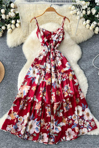 Floral Tiered Casual Dress