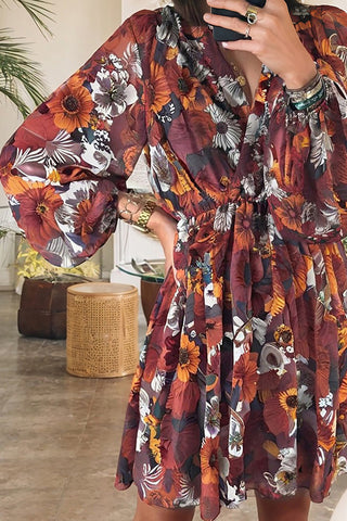 Floral Print Casual Dress