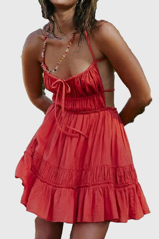 Ruffle Trim Summer Cami Dress