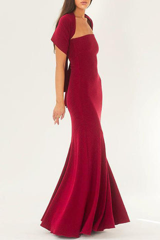 Elegant Strapless Evening Dress