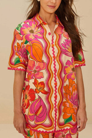 Vibrant Floral Short Set