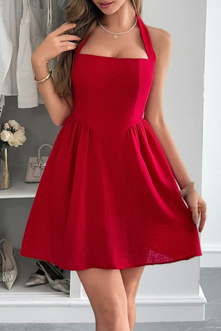 Halter Neck A-Line Sundress