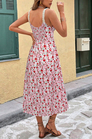 Floral Spaghetti Strap Casual Dress