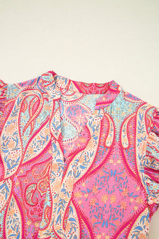 Paisley Tiered Midi Dress