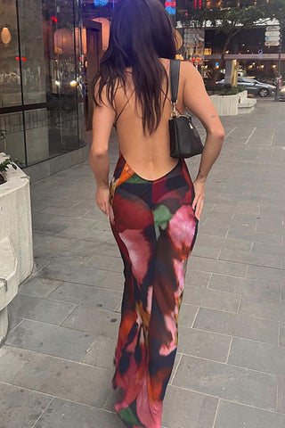 Lace Trim Leopard Print Night Dress