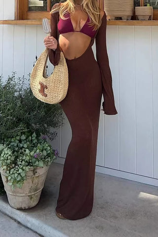 Cutout Casual Maxi Dress