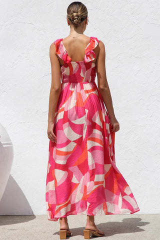 Sleeveless V-Neck Maxi Dress