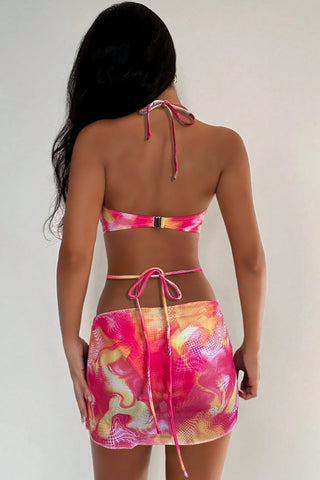 Floral Accent Bikini Set
