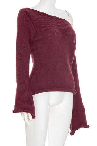 Stylish Off-Shoulder Bell Sleeve Top